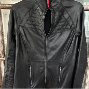 Spanx Faux Leather Moto Jacket- NWOT- size M